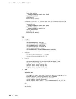 ScreenOS 6.1 Concepts & Examples