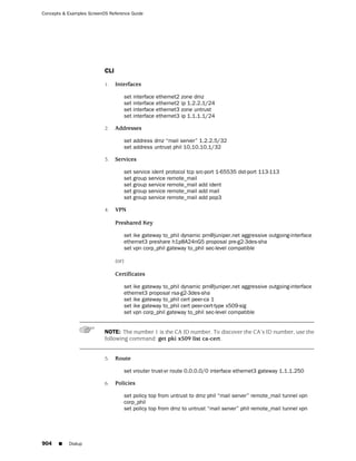 ScreenOS 6.1 Concepts & Examples