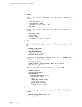 ScreenOS 6.1 Concepts & Examples