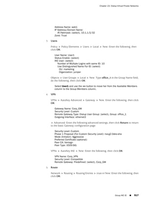 ScreenOS 6.1 Concepts & Examples