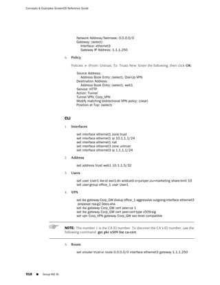 ScreenOS 6.1 Concepts & Examples
