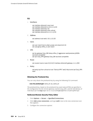 ScreenOS 6.1 Concepts & Examples