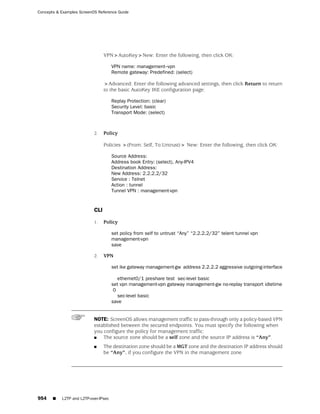 ScreenOS 6.1 Concepts & Examples