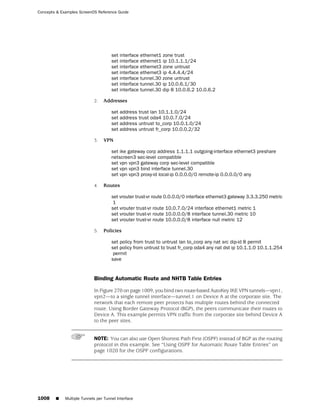 ScreenOS 6.1 Concepts & Examples