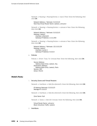 ScreenOS 6.1 Concepts & Examples