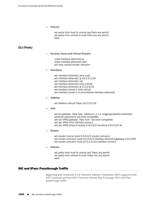 ScreenOS 6.1 Concepts & Examples