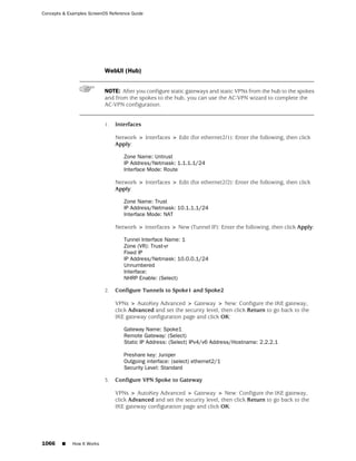 ScreenOS 6.1 Concepts & Examples