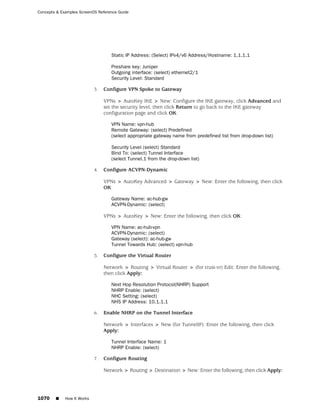 ScreenOS 6.1 Concepts & Examples