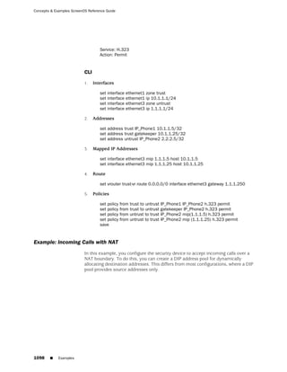 ScreenOS 6.1 Concepts & Examples