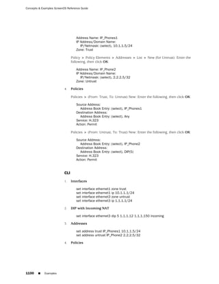 ScreenOS 6.1 Concepts & Examples