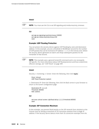 ScreenOS 6.1 Concepts & Examples