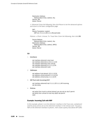ScreenOS 6.1 Concepts & Examples