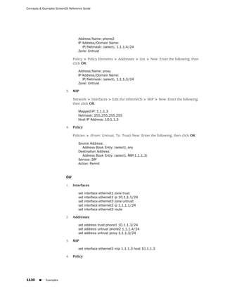 ScreenOS 6.1 Concepts & Examples