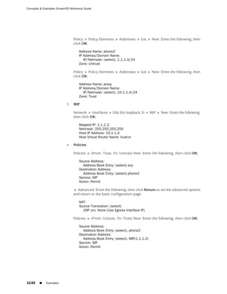 ScreenOS 6.1 Concepts & Examples