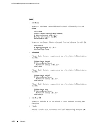 ScreenOS 6.1 Concepts & Examples