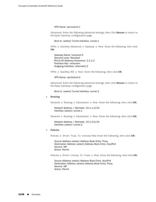 ScreenOS 6.1 Concepts & Examples