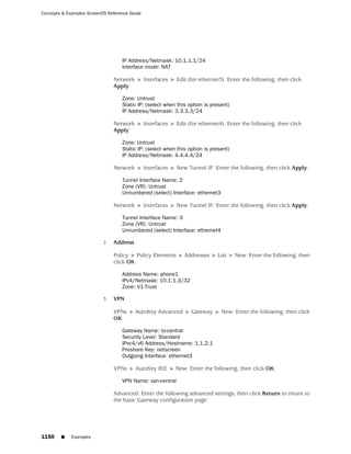 ScreenOS 6.1 Concepts & Examples