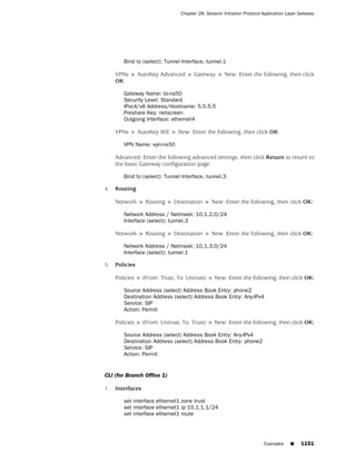 ScreenOS 6.1 Concepts & Examples