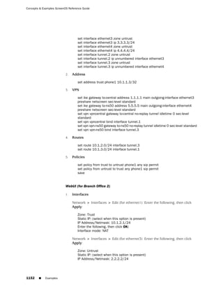 ScreenOS 6.1 Concepts & Examples