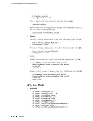 ScreenOS 6.1 Concepts & Examples