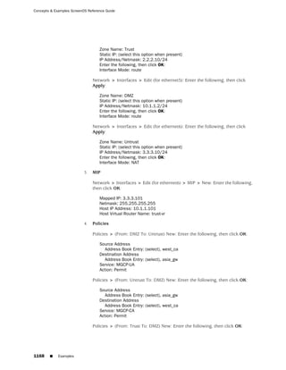 ScreenOS 6.1 Concepts & Examples