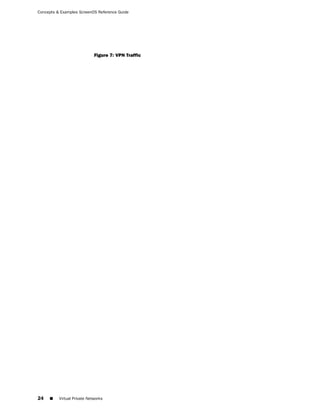 Concepts & Examples ScreenOS Reference Guide




                             Figure 7: VPN Traffic




24   ■    Virtual Private Networks
 