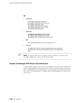 ScreenOS 6.1 Concepts & Examples