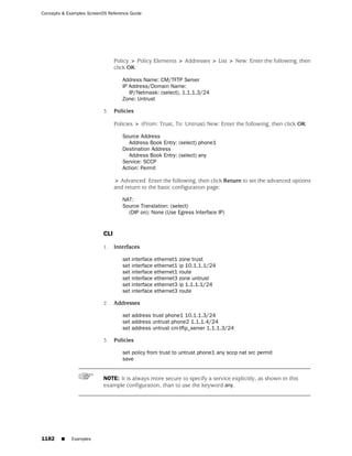 ScreenOS 6.1 Concepts & Examples