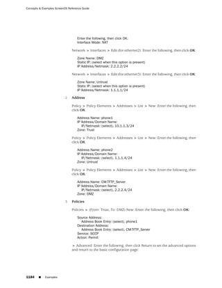 ScreenOS 6.1 Concepts & Examples