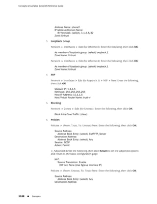 ScreenOS 6.1 Concepts & Examples