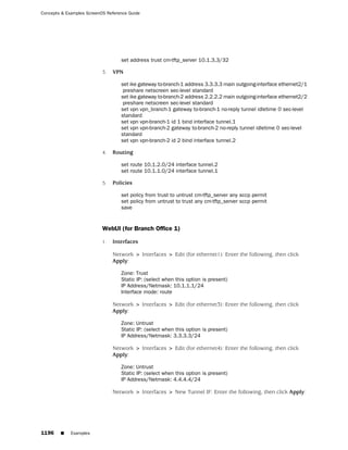 ScreenOS 6.1 Concepts & Examples