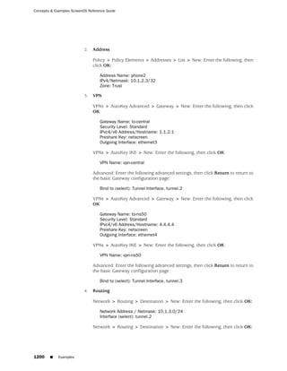 ScreenOS 6.1 Concepts & Examples