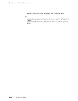 ScreenOS 6.1 Concepts & Examples