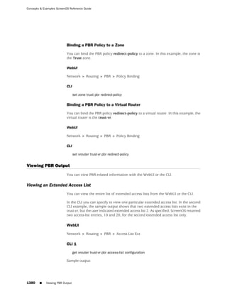 ScreenOS 6.1 Concepts & Examples