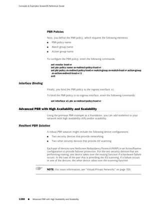 ScreenOS 6.1 Concepts & Examples