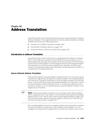 ScreenOS 6.1 Concepts & Examples