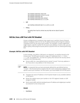 ScreenOS 6.1 Concepts & Examples