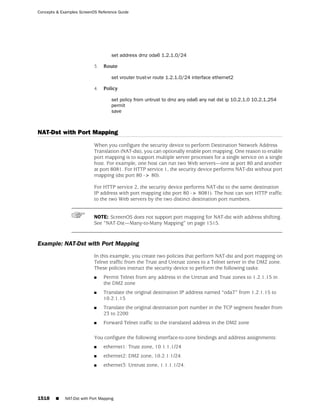 ScreenOS 6.1 Concepts & Examples