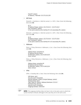 ScreenOS 6.1 Concepts & Examples