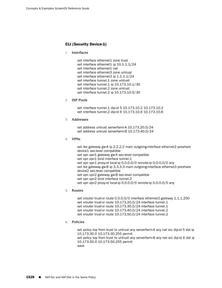 ScreenOS 6.1 Concepts & Examples
