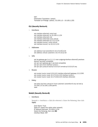 ScreenOS 6.1 Concepts & Examples