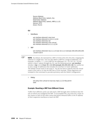 ScreenOS 6.1 Concepts & Examples