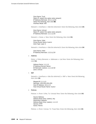ScreenOS 6.1 Concepts & Examples