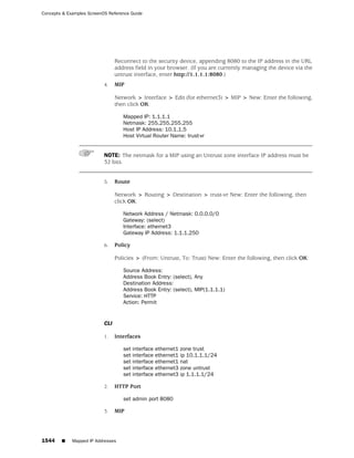 ScreenOS 6.1 Concepts & Examples