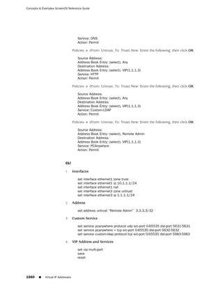 ScreenOS 6.1 Concepts & Examples
