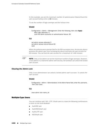 ScreenOS 6.1 Concepts & Examples