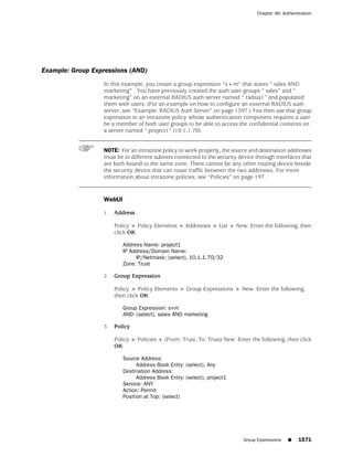 ScreenOS 6.1 Concepts & Examples