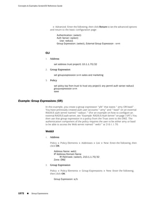 ScreenOS 6.1 Concepts & Examples
