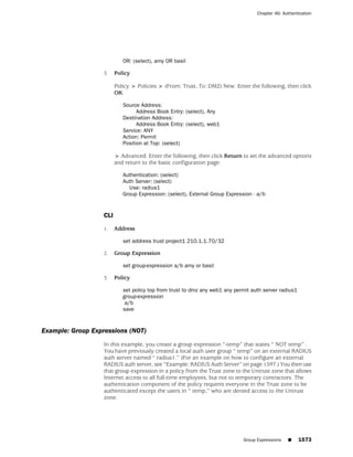 ScreenOS 6.1 Concepts & Examples