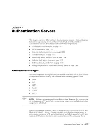 ScreenOS 6.1 Concepts & Examples
